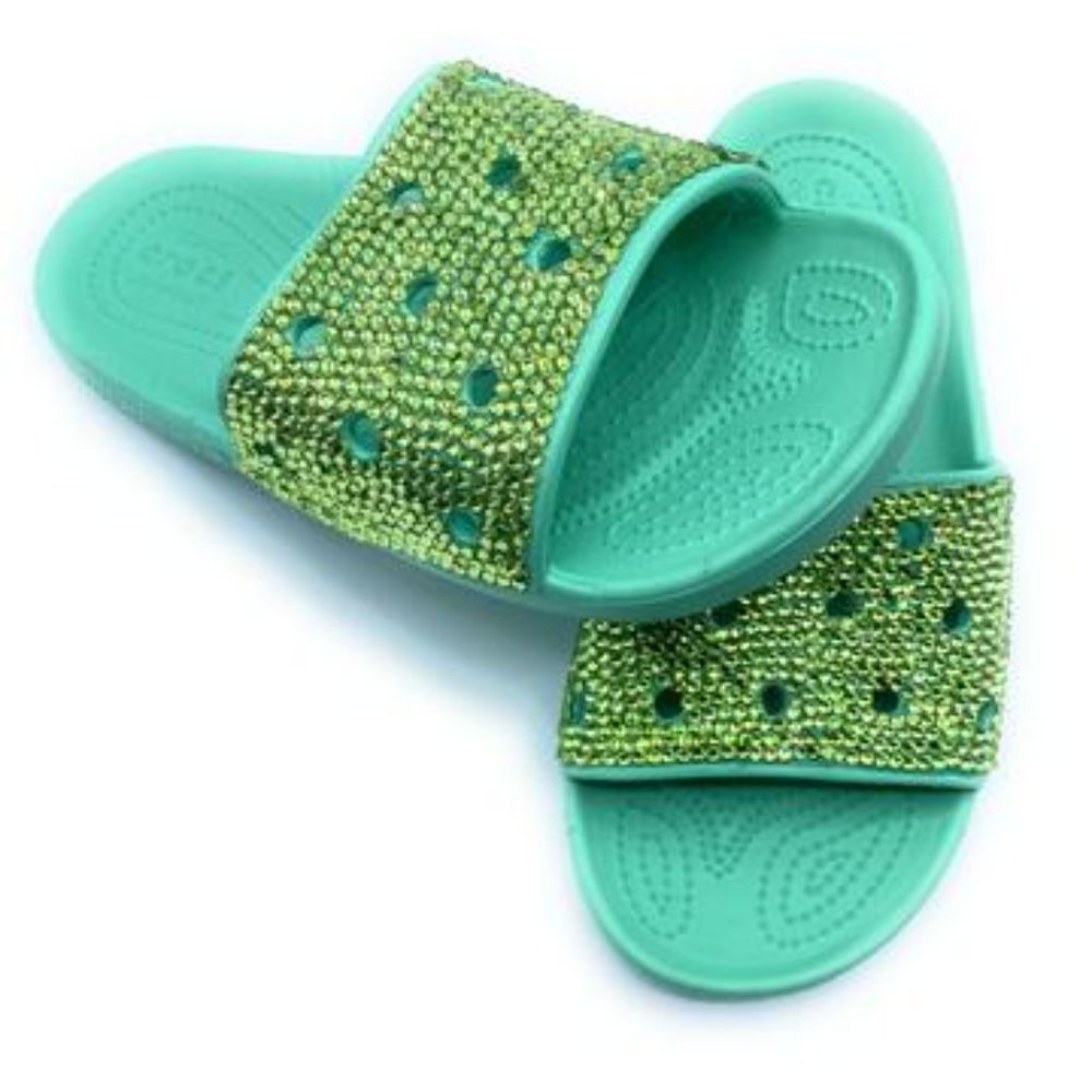 Classic Blinged Slide Sandals - Picture 3 of 7